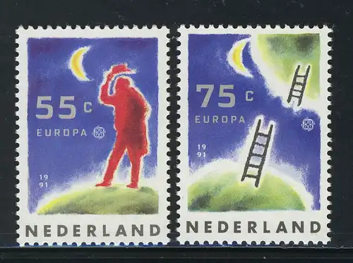 Europaunion 1991 Niederlande 1409-1410, Satz ** / MNH