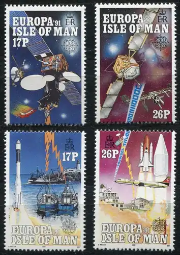 Union européenne 1991 GB-Île Man 464-467, 4 valeurs, phrase ** / MNH