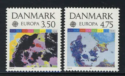 Europaunion 1991 Dänemark 1000-1001, Satz ** / MNH