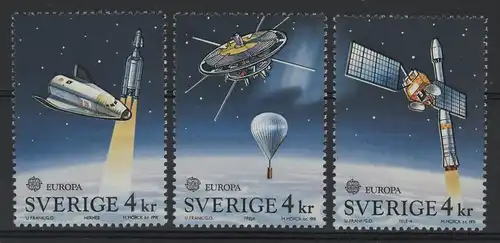Union européenne 1991 Suède 1663-1665, série de cahiers des charges 159 ** / MNH