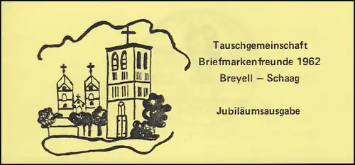 Tauschgemeinschaft Briefmarkenfreunde 1962 Breyell-Schaag von 1987, SSt 1987