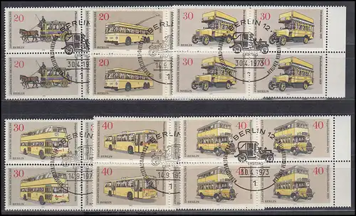 446-451 Berliner Autobus 1973, 4 blocs, ensemble ESSt Berlin