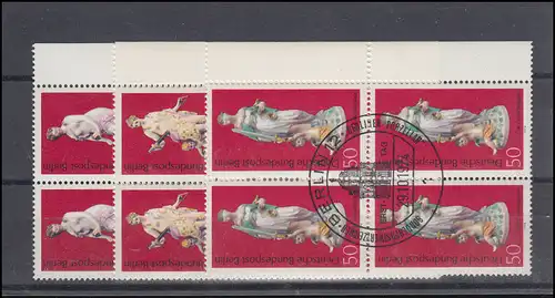 478-480 Porcelaine de Berlin 1974, 4 blocs, ensemble ESSt Berlin