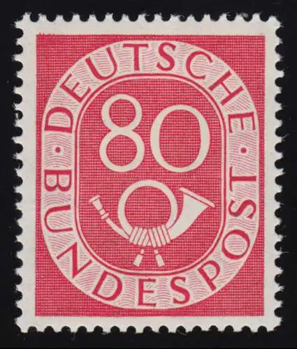 137 Posthorn 80 Pf, postfrisch **