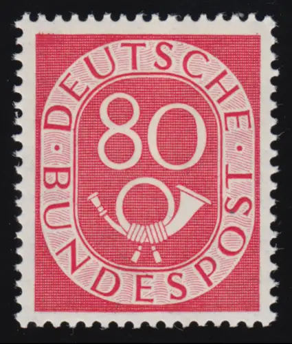 137 Posthorn 80 Pf, postfrisch **