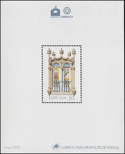 Portugal Block 58 UNESCO-Kulturgüter: Stadt Evora 1988, ** / MNH