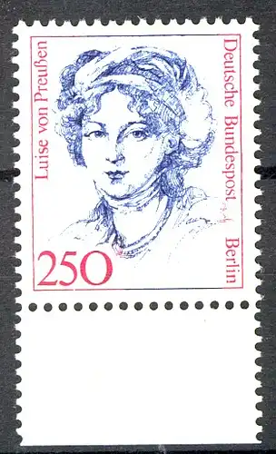 845 Frauen 250 Pf Unterrand ** postfrisch