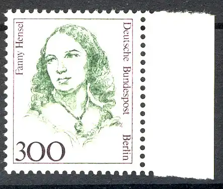 849 Frauen 300 Pf Seitenrand re. ** postfrisch