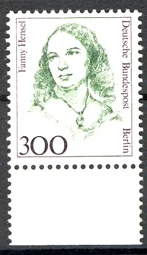 849 Frauen 300 Pf Unterrand ** postfrisch