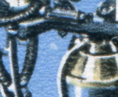 2076 Messe d'automne 10 Pf avec PLF tache claire à côté de la boule, champ 31, **