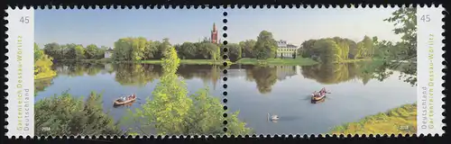 3401-3402 Panorama Gartenreich Dessau-Wörlitz, Zusammendruck nassklebend, **