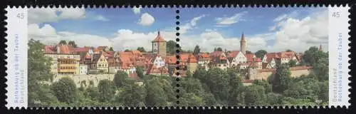 3454-3455 Panorama Rothenburg ob der Tauber, Konstricht, **