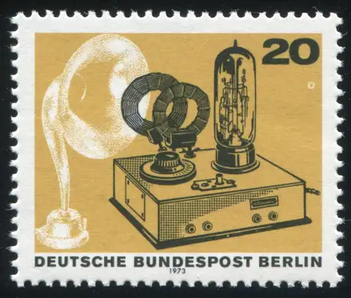 455 aus Block 4 Rundfunk - mit "weißer Kreis unter der 20", **