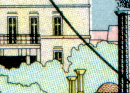 822II Chemins de fer avec PLF II point dans le Sims dans la maison de droite, case 8, ESSt Berlin