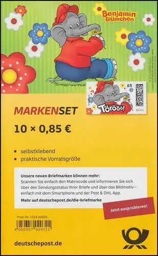 FB 120 Blumenchen Benjamin, feuille 10x3679, **