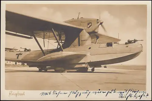 Poste de terrain BS Courrier de formation des pilotes 26 sur AK bateau, HEILIGENHAFF 26.2.41