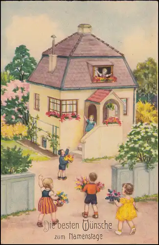 AK Nomentag avec cachet publicitaire collaboration dans la Croix-Rouge allemande, GRAZ 17.3.1941