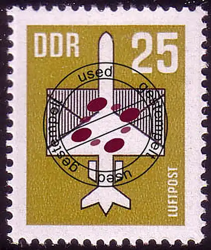 3129 timbres de vol 25 Pf 1987 O cacheté