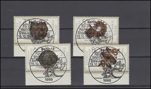789-792 Gold- und Silberschmiedekunst 1987 Unterrand-Satz zentrische ESSt BERLIN