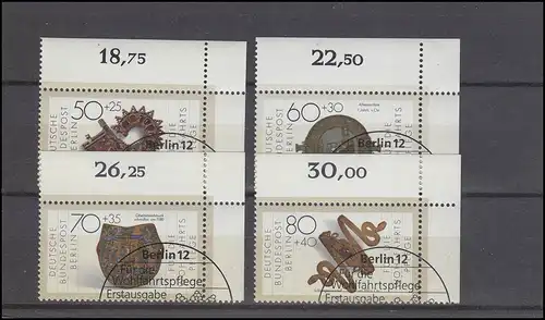 789-792 Art orfèvrerie 1987: ensemble de coins en haut à droite, ESSt BERLIN