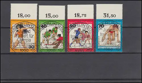 517-520 Jeunesse entraînée pour Olympia 1976, jeu Oberrand avec ESSt Berlin