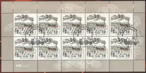 2833 Chemins de fer en Allemagne Kampok ADLER - Bogen 10 sur modèle de carton ESTE