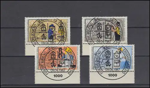 780-783 Handwerksberufe 1987: kompletter Satz zentrische ESSt BERLIN
