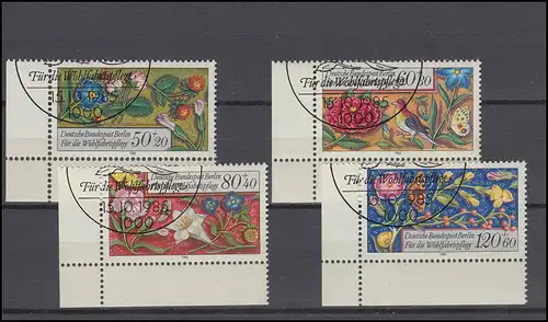 744-747 Wofa Miniatures 1985: coins en bas à gauche, ensemble avec ESSt BERLIN