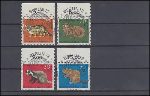 316-319 Animaux menacés d'extinction: Lot de bord avec ESSt BERLIN