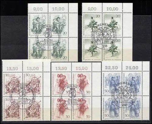 330-227 Berliner du 19ème siècle: ensemble Eckrand-Vbl. en haut à droite ESSt Berlin