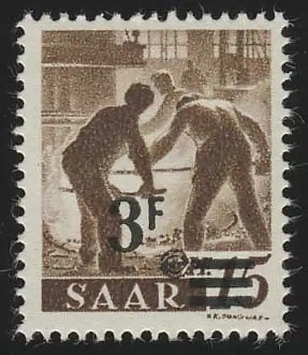 Sarre 230Z II Impression sur nouvelle édition 3 Fr sur 15 pf., **