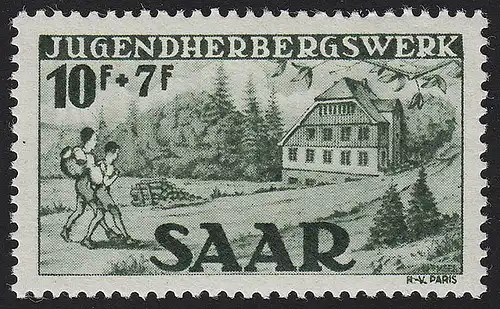 Saarland 263 I Jugendherbergswerk 10 Fr, Type I, **