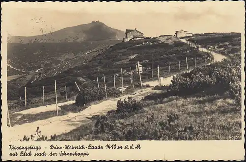 BS Bundesvereinungsamt Hohenelbe sur AK Prince-Heinrich-Baude, BRESLAU 1 - 30.1.44
