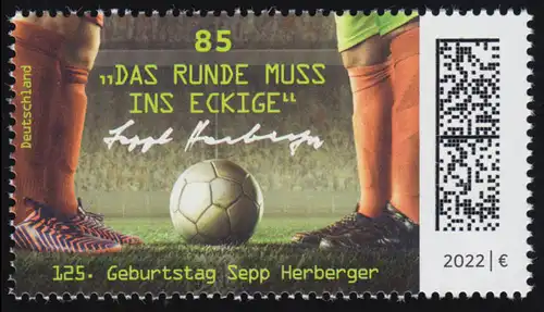 3675 Fußballtrainer Sepp Herberger, ** postfrisch