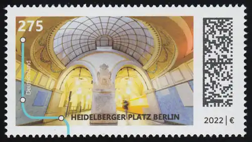3674 U-Bahnstation: Heidelberger Platz Berlin, ** postfrisch
