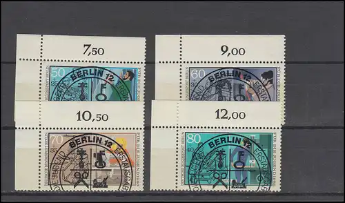 754-757 Jugend Handwerksberufe 1986: Ecken oben links, Satz mit ESSt BERLIN
