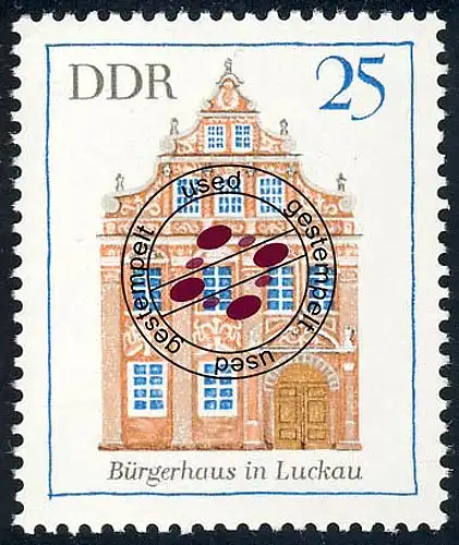 1437 Bauwerke Bürgerhaus Luckau 25 Pf O