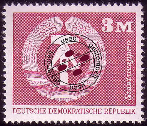 1967 Aufbau in der DDR Großformat 3 Mark O