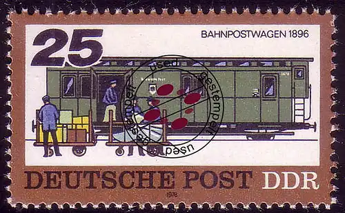 2301 transport postal tôt et aujourd'hui 25 Pf O