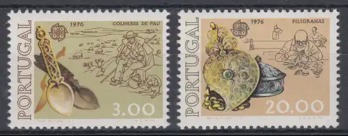 Union européenne 1976 Portugal 1311-1312, taux ** / NHM
