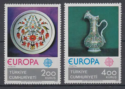 Europaunion 1976 Türkei 2385-2386, Satz ** / MNH