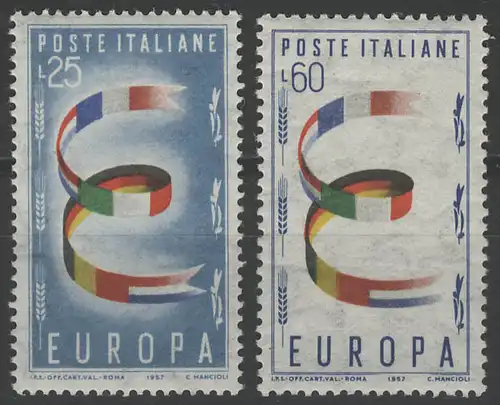 Europaunion 1957 Italien 992-993, Satz ** / MNH