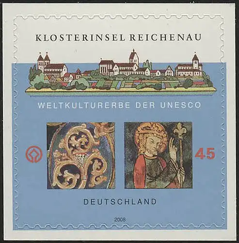 2642 Reichenau, selbstklebend NEUTRALE Folie, 10 Einzelmarken, alle **