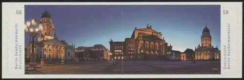 2987-2988 Gendarmenmarkt selbstklebend NEUTRALE Folie, 10 Paare, alle **