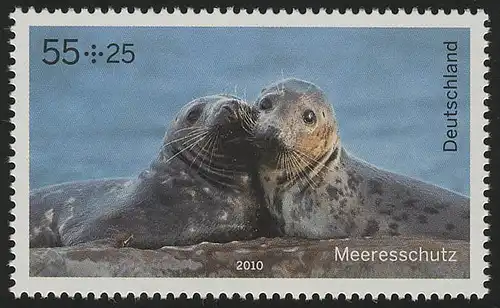 2795 Umweltschutz Meeresschutz - Robben: 10 Einzelmarken, alle **