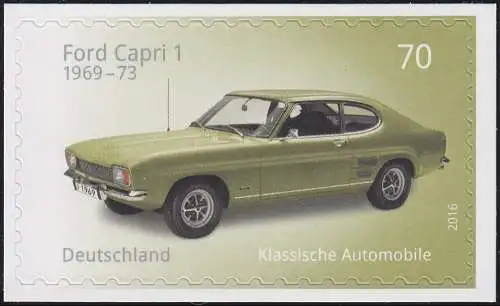 3214 Ford Capri 1, autocollant nouvelle feuille, set de 10 pièces, tous **