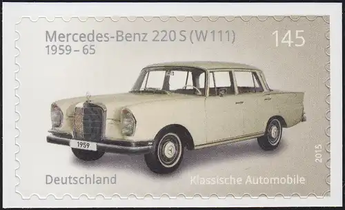 3148 Mercedes-Benz 220S, autocollant NEUTRALE film, set de 10 pièces tous **