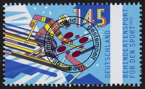 3151 Cartoon Sports handicapés: ski 145 centimes O