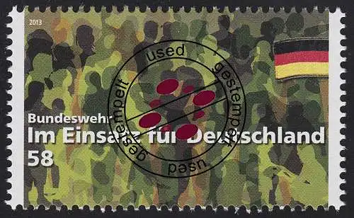3015 Bundeswehr im Einsatz für Deutschland, O gestempelt