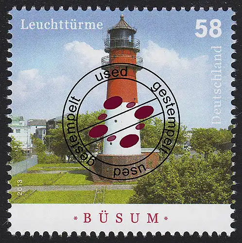 3011 Leuchtturm Büsum O gestempelt